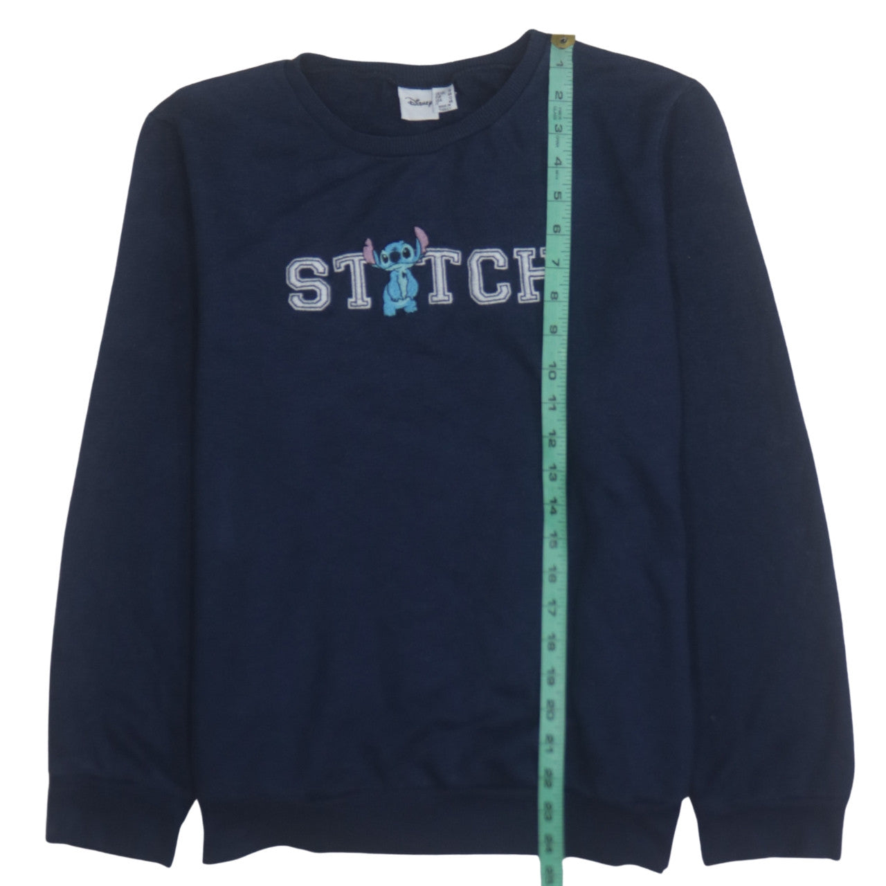 Disney Primark Women’s Navy Stitch Sweatshirt UK 16 Pullover Cotton Blend
