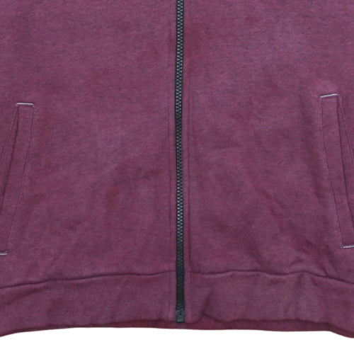 Nike Boys Burgundy Full Zip Hoodie XL (13-15 Years) Cotton Blend