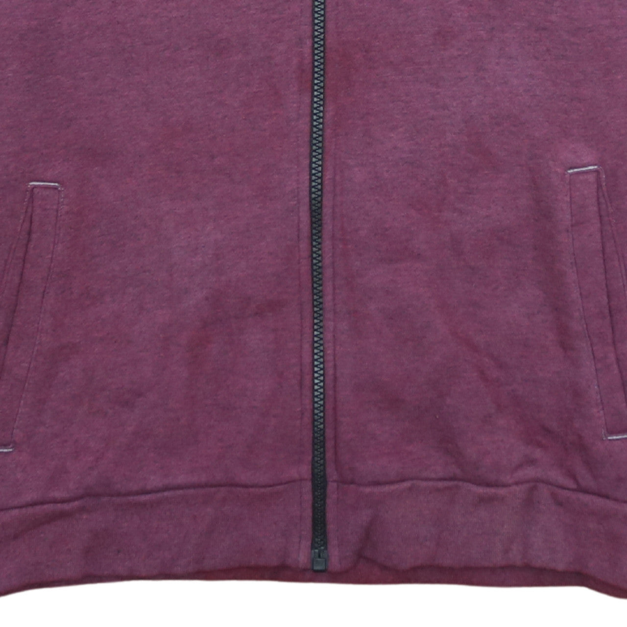 Nike Boys Burgundy Full Zip Hoodie XL (13-15 Years) Cotton Blend