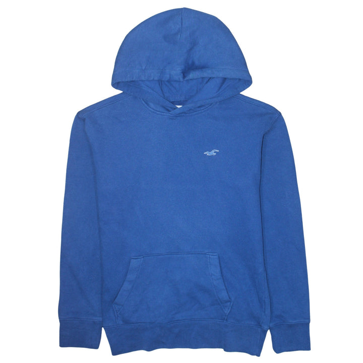 Hollister Men Blue Pullover Hoodie S Classic Logo Sweatshirt