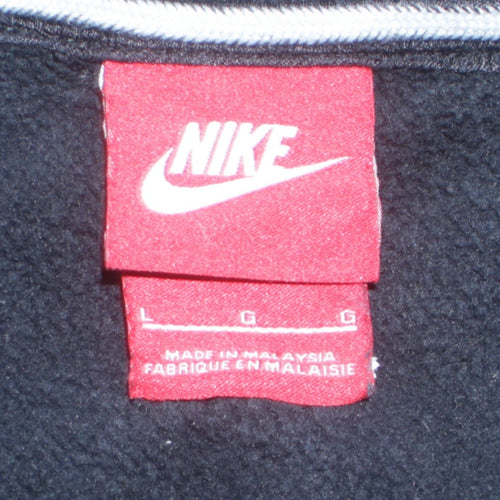 Nike Men's Black Full Zip Hoodie L Sportswear Fleece