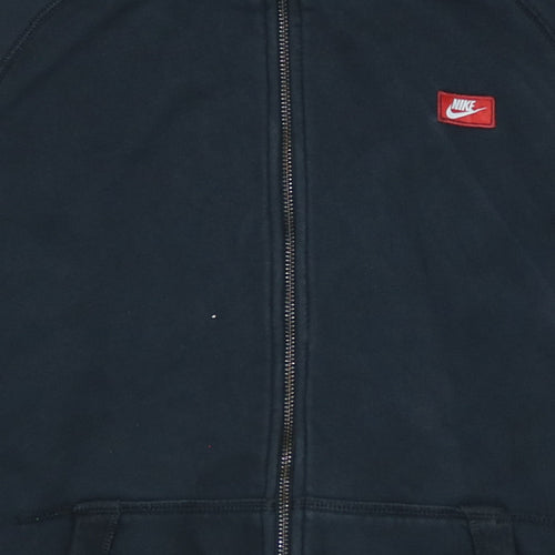 Nike Men's Black Full Zip Hoodie L Sportswear Fleece