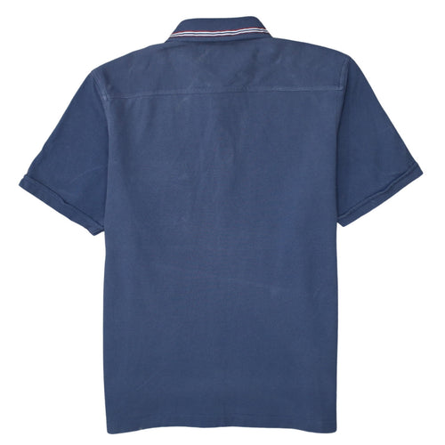 Fred Perry Men's Blue Slim Fit Polo Shirt Size L Classic Cotton