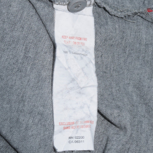 Puma Men's Grey Cotton Polo Shirt Size M Short Sleeve Classic Fit