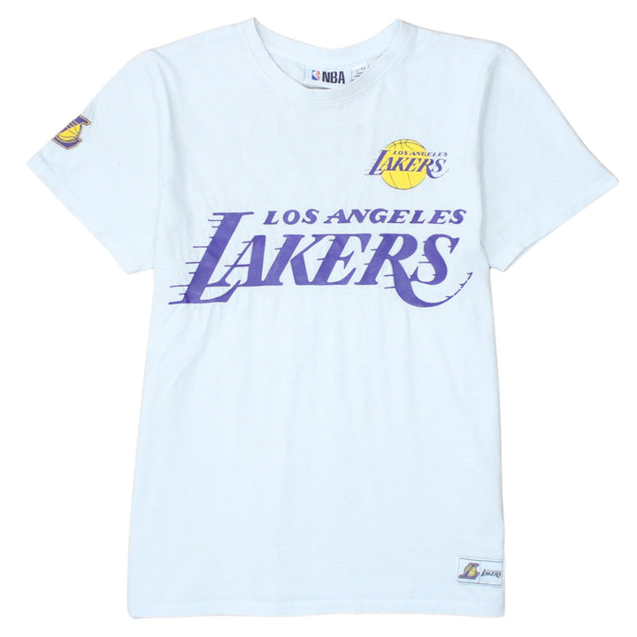 NBA Boys White Los Angeles Lakers LeBron James 12-13 Years Graphic T-Shirt