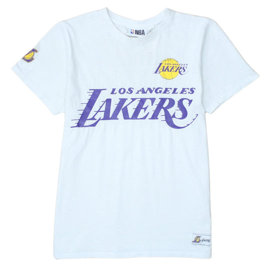 NBA Boys White Los Angeles Lakers LeBron James 12-13 Years Graphic T-Shirt