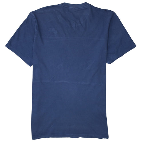 Nike Men's Blue Colourblock Air Logo Crew Neck T-Shirt Size M
