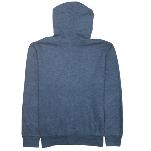 GAP Women Blue Full Zip Hoodie Large Cotton Blend Casual