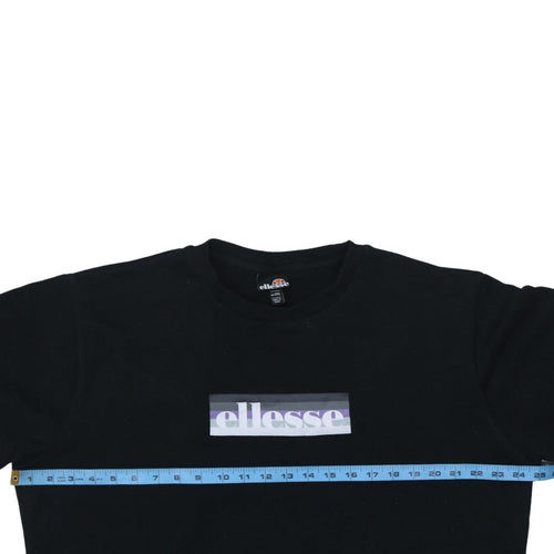 Ellesse Women Black XXL Pullover Sweatshirt Logo Cotton Blend