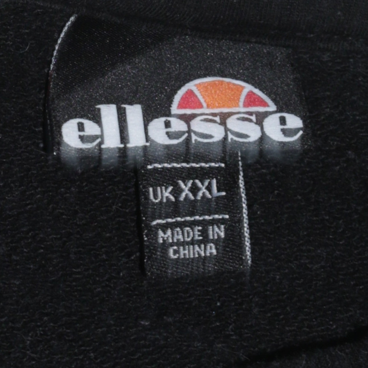 Ellesse Women Black XXL Pullover Sweatshirt Logo Cotton Blend