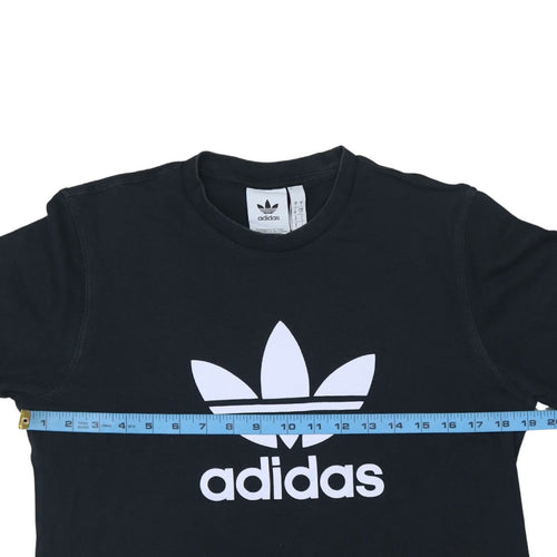 Adidas Womens Black T-Shirt Small Short Sleeve Crew Neck Sports Top