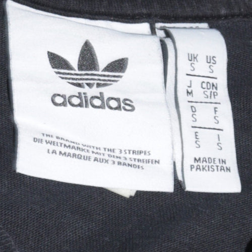 Adidas Womens Black T-Shirt Small Short Sleeve Crew Neck Sports Top