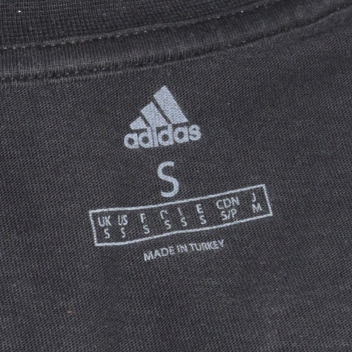 Adidas Men's Black Paris Graphic Logo Short Sleeve T-Shirt Size S