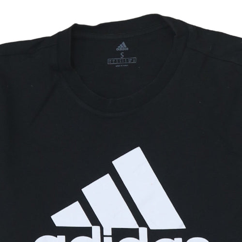 Adidas Men's Black Paris Graphic Logo Short Sleeve T-Shirt Size S