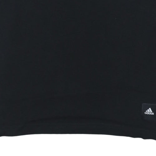 Adidas Men's Black Paris Graphic Logo Short Sleeve T-Shirt Size S