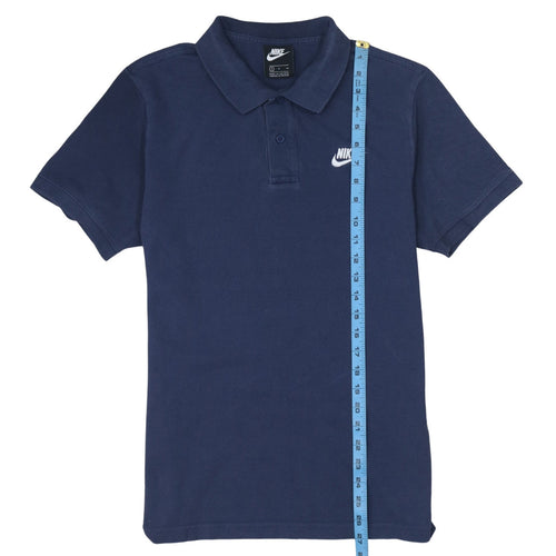 Nike Men's Blue Short Sleeve Cotton Polo Shirt Size S