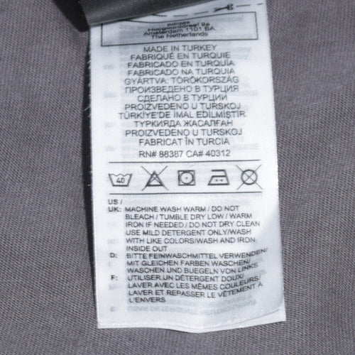 Adidas Men's Grey Graphic Logo T-Shirt Size S Short Sleeve Cotton