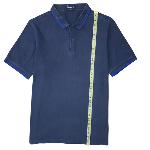 Fred Perry Men's Blue Slim Fit Polo Shirt 2XL Cotton