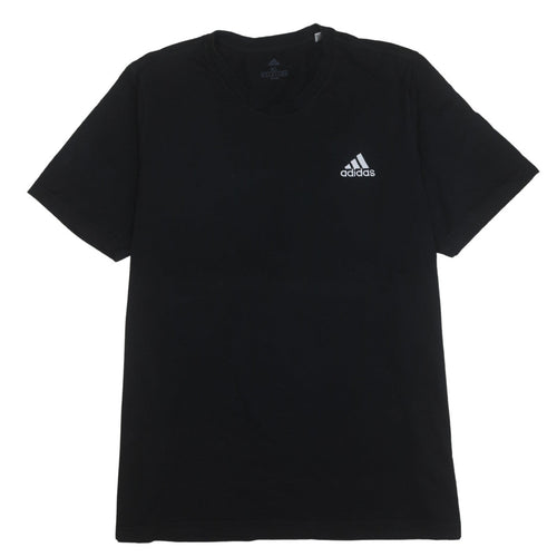Adidas Men's Black XL Crew Neck Short Sleeve Sports T-Shirt
