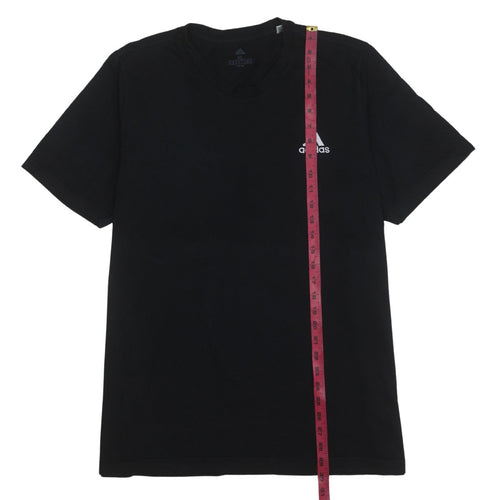 Adidas Men's Black XL Crew Neck Short Sleeve Sports T-Shirt