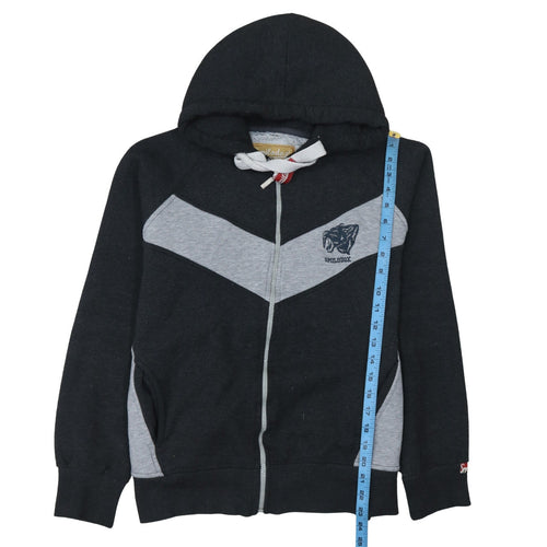 Smilodox Men's Black Full Zip Hoodie M Sports Gym Fleece