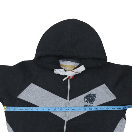 Smilodox Men's Black Full Zip Hoodie M Sports Gym Fleece
