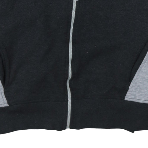 Smilodox Men's Black Full Zip Hoodie M Sports Gym Fleece