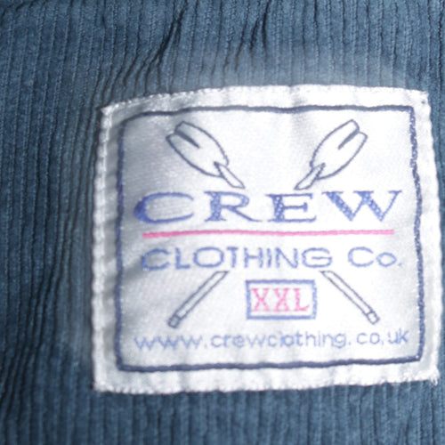 Crew Clothing Co. Men’s Blue 1/4 Zip Cotton Sweatshirt 2XL Regular Fit