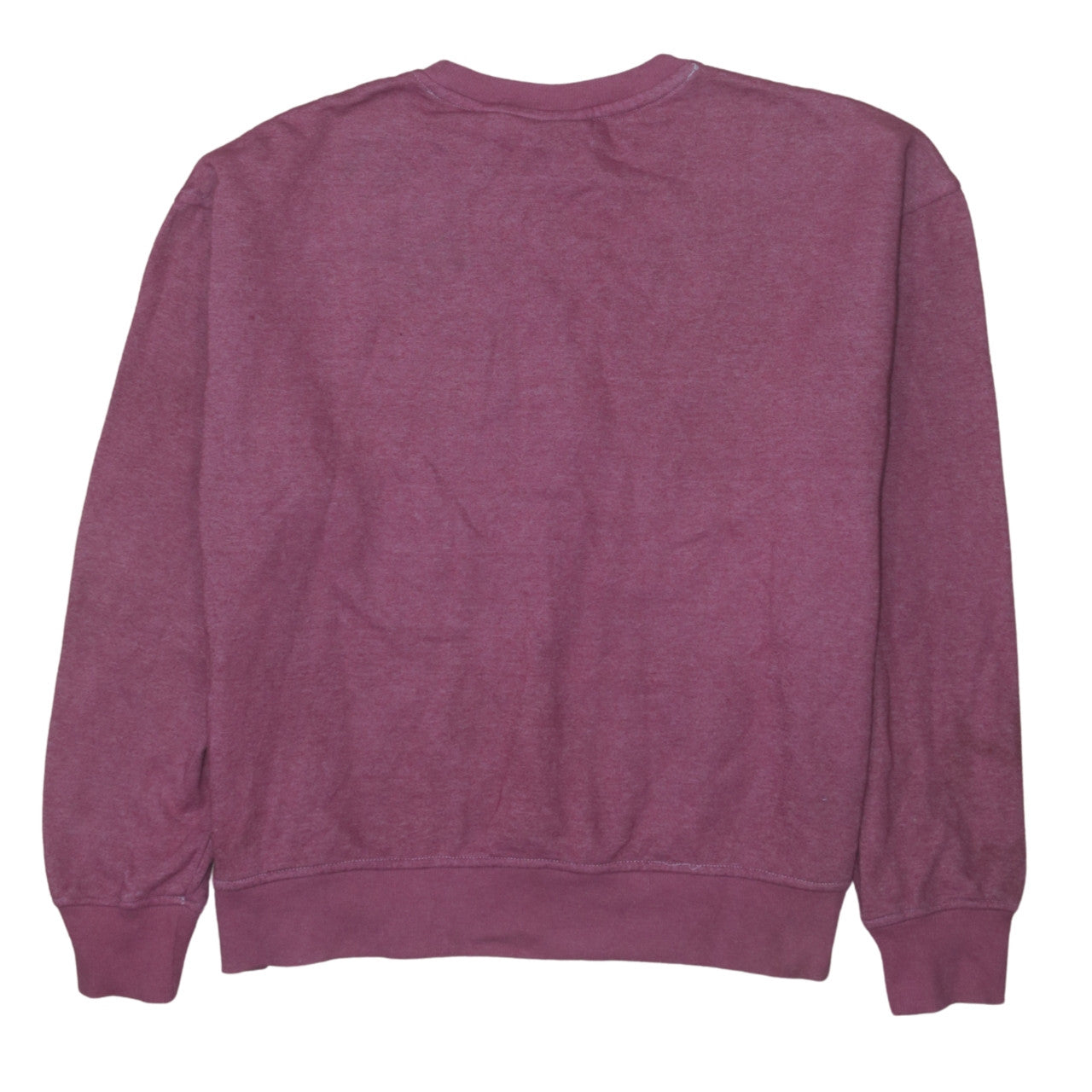Disney Women Purple Stitch Sweatshirt Size 10/12 UK S Crew Neck