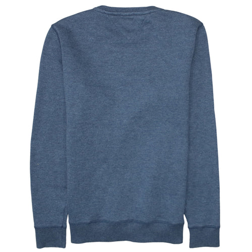 Tommy Jeans Men's Blue Regular Fit Cotton Blend Sweatshirt Size S