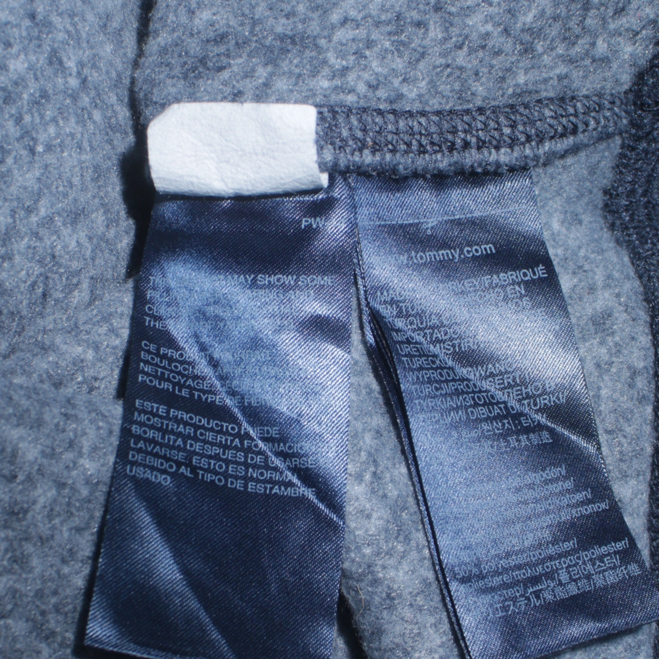 Tommy Jeans Men's Blue Regular Fit Cotton Blend Sweatshirt Size S
