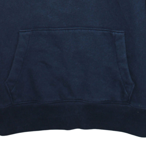 Hollister Womens Navy Blue Pullover Hoodie XS Cotton Blend Logo Must-Have Collection