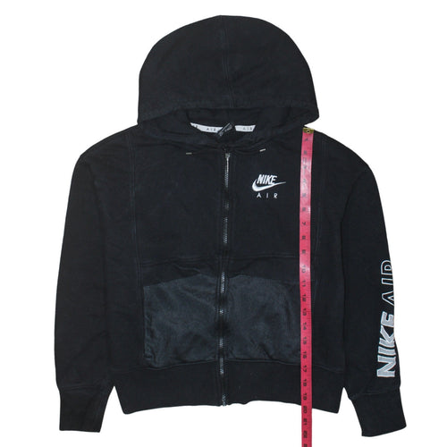 Nike Air Black Full Zip Hoodie Women's Small Cotton Blend