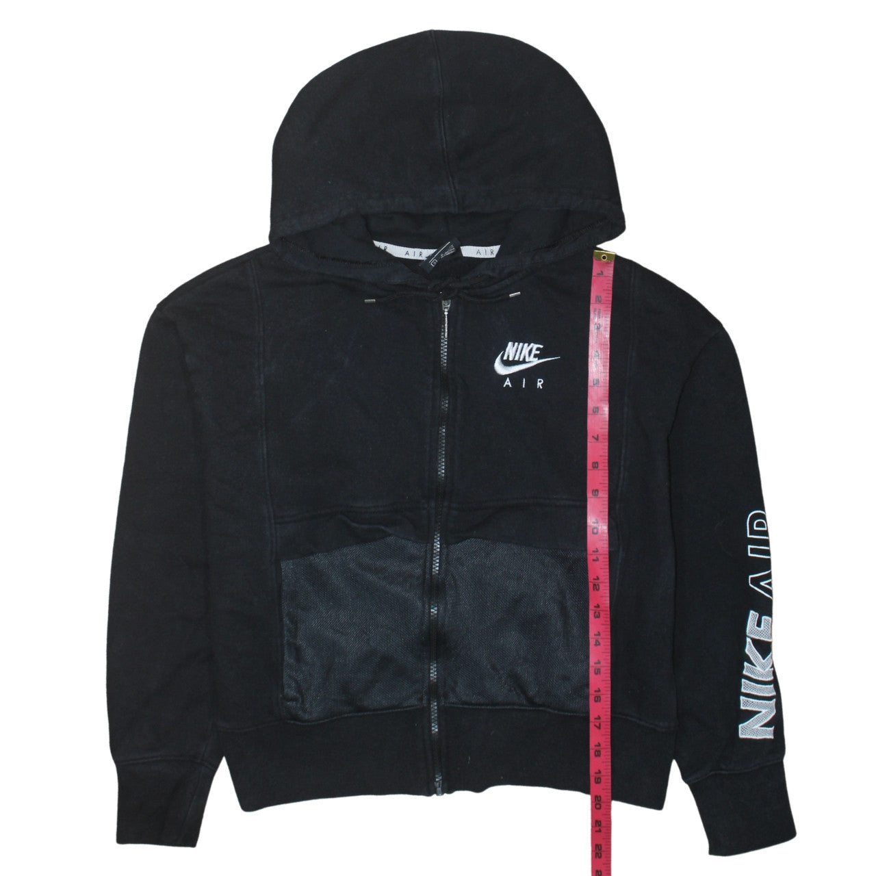 Nike Air Black Full Zip Hoodie Women's Small Cotton Blend