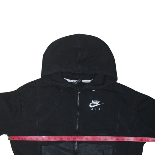 Nike Air Black Full Zip Hoodie Women's Small Cotton Blend