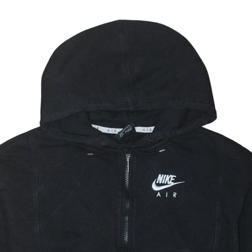 Nike Air Black Full Zip Hoodie Women's Small Cotton Blend