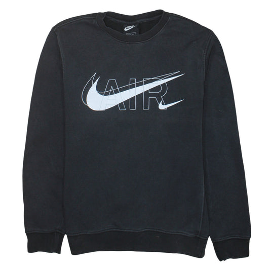 Nike Women's Black AIR Logo Pullover Sweatshirt XS