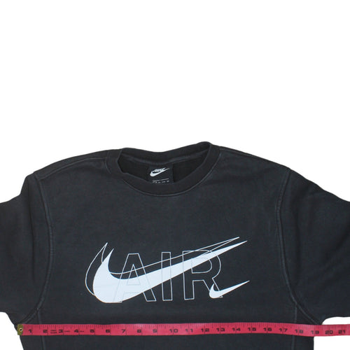 Nike Women's Black AIR Logo Pullover Sweatshirt XS
