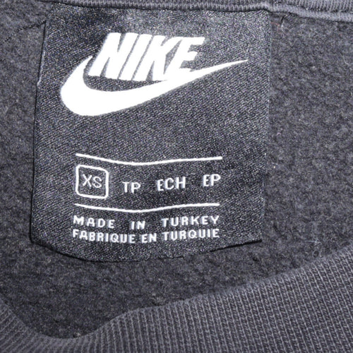 Nike Women's Black AIR Logo Pullover Sweatshirt XS