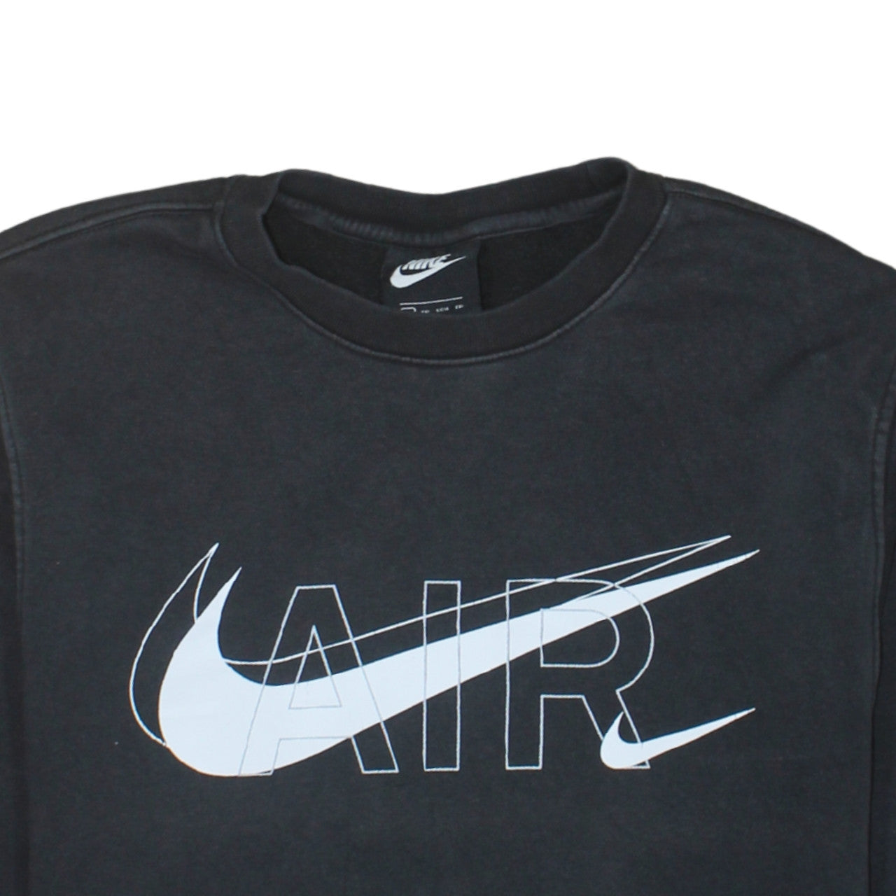 Nike Women's Black AIR Logo Pullover Sweatshirt XS