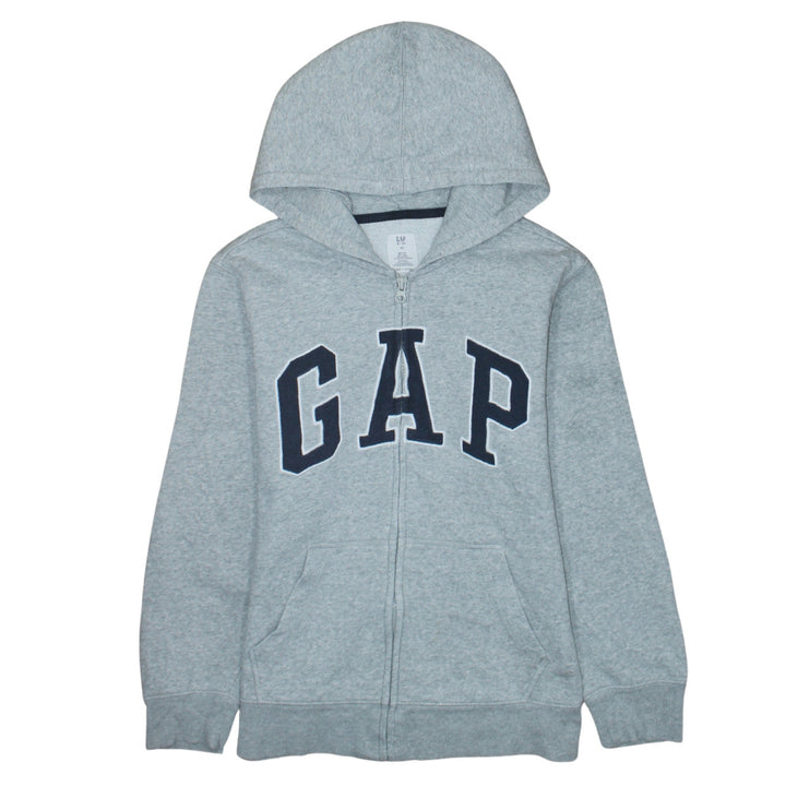 GAP Kids Boys Grey Full Zip Hoodie XL 12-13 Years Cotton Blend