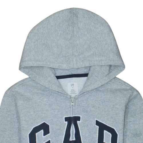 GAP Kids Boys Grey Full Zip Hoodie XL 12-13 Years Cotton Blend
