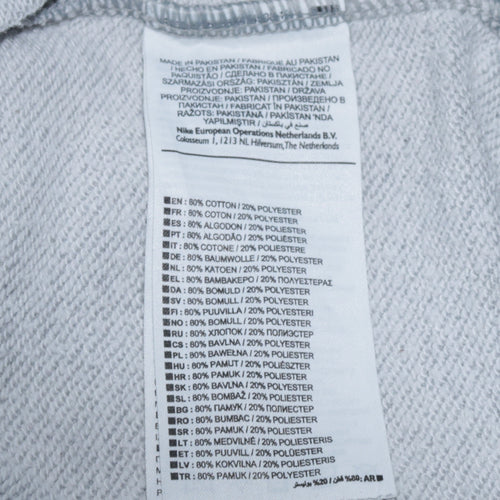 Nike Women Grey Small Crew Neck Pullover Sweatshirt