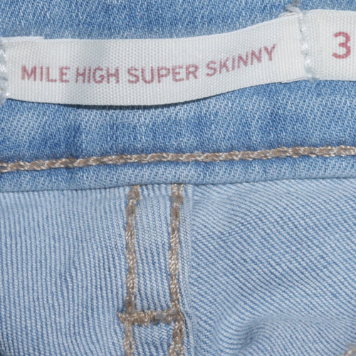 Levi's Women Blue High Rise Mile High Super Skinny Jeans Size 30
