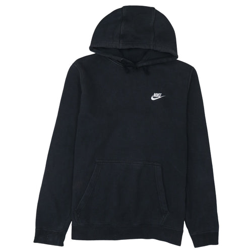 Nike Men's Black Pullover Hoodie M Regular Fit Fleece Sweatshirt