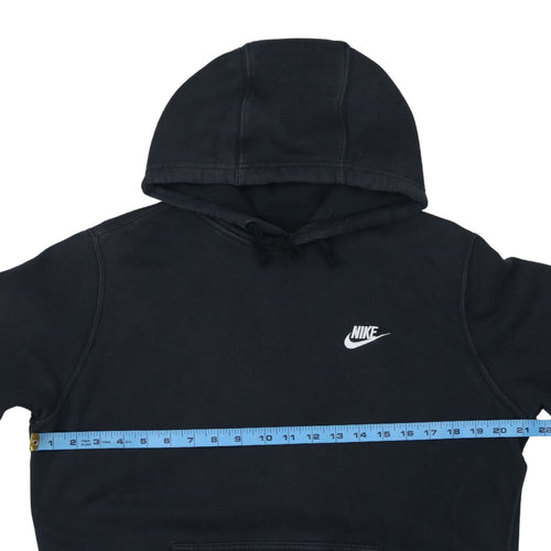 Nike Men's Black Pullover Hoodie M Regular Fit Fleece Sweatshirt