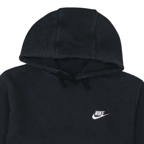 Nike Men's Black Pullover Hoodie M Regular Fit Fleece Sweatshirt