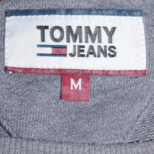 Tommy Jeans Men Grey Logo 1985 Crew Neck Sweatshirt Size M
