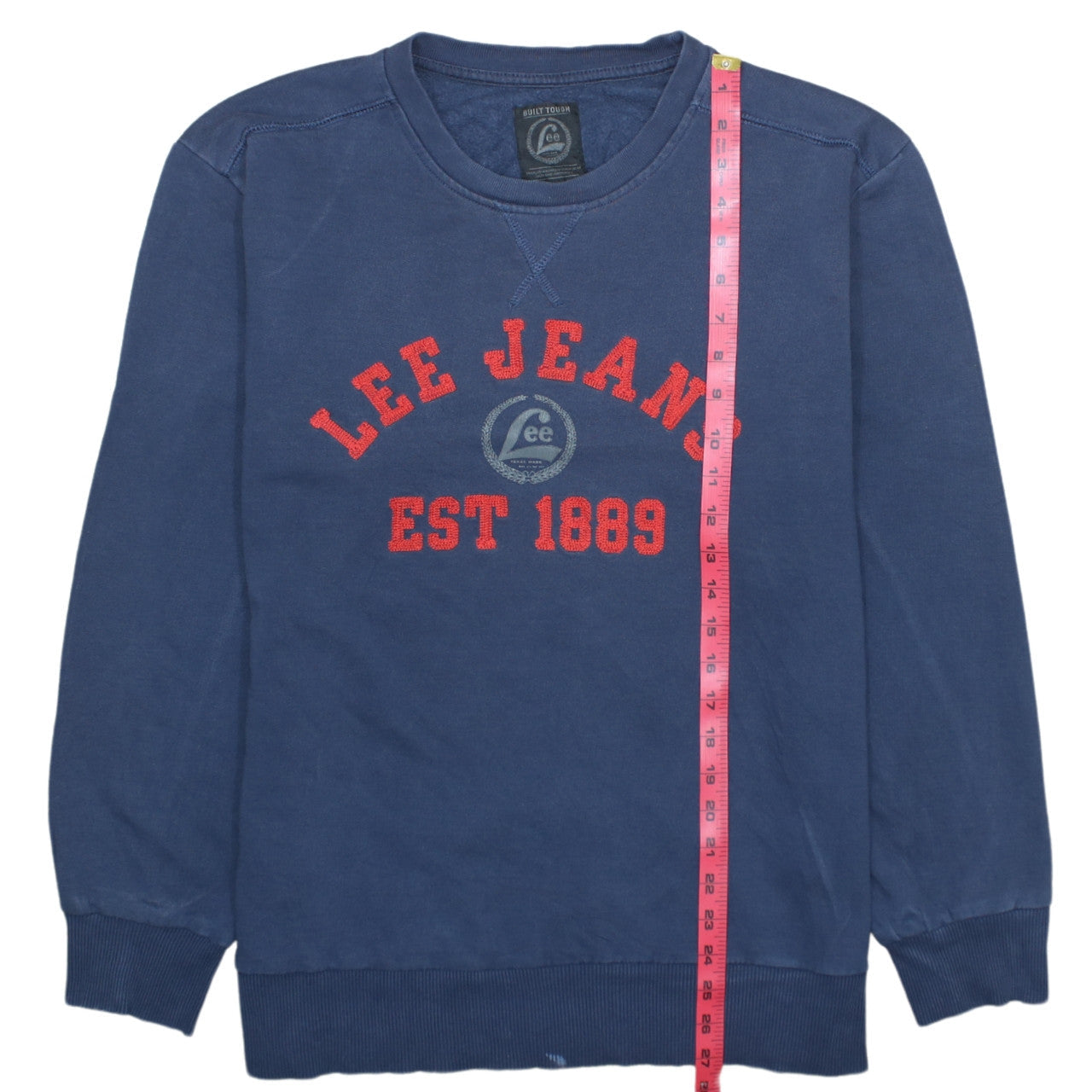 Lee Mens Blue 2XL Pullover Sweatshirt Crew Neck Graphic Print