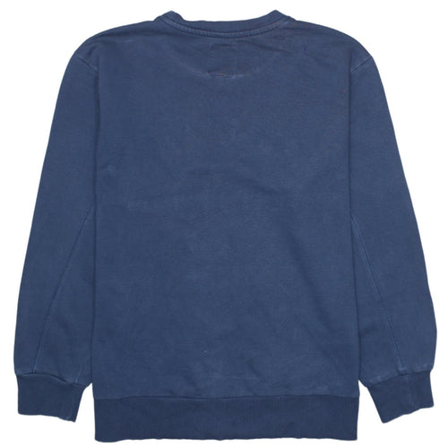 Lee Mens Blue 2XL Pullover Sweatshirt Crew Neck Graphic Print